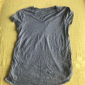 Maternity Shirred V-Neck T-shirt